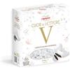 Generico Confetti Cuor Di Lettere Crispo 250g Lettera A Scelta Cuori Al Cioccolato Extra Fondente Per Confettate Matrimonio Battesimo Laurea Candy A B C D E F G I K L M N O P R S T U V W X (Lettera V)