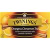 Twinings, Tè Nero Aromatizzato all'Arancia e Cannella, Sapore Avvolgente, con Caffeina, Infusi e Tisane, 6 Confezioni da 25 Filtri