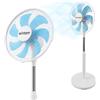 Avilia - Ventilatore a Piantana Ø30 cm - 7 Pale PP, Oscillazione 60°, Inclinazione 45°, 3 Velocità, 40W | Ventilatore Piantana Altezza Regolabile 80-100 cm, Cavo 1,6 m, Facile da Montare
