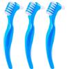 SV life 3 pz. Spazzolino Pulizia Protesi dentarie | Doppia Testa, Punta di Precisione, Ergonomico | Spazzola per Dentiera, Bite dentale, Allineatori, Retainer
