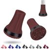 supregear Gommini per Stampelle Antiscivolo (21mm-22mm, x 2 unità), Puntali e Piedini in Gomma Resistente per Tutti Terreni Grip Estremo Tappo per Piedi per Canne, Stampelle e Bastoni, Marrone