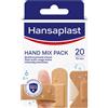Elastoplast HANSAPLAST 20 cerotti Mix-Pack Mani, medicazioni universali resistenti all'acqua e allo sporco, medicazioni pre-tagliate speciali per dita