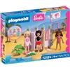 PLAYMOBIL Barbie Moda da spiaggia | Cabina spogliatoio e doccia con Barbie, Teresa e Renee | Look da spiaggia alla moda e atmosfera estiva di Malibu