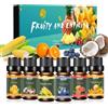 Shyllin Set di Oli Essenziali,6X10ml, Lavanda, Rosa, Gardenia, Mughetto, Osmanto, Fresia,Set Regalo di Oli Aromaterapici, Adatto per Diffusori, Umidificatori e Candele Fai da Te (Fiori)