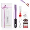 Horuili Tagliaunghie elettrico & lima 2-in-1, set per manicure pedicure, 9 velocità, display LED, 12 accessori