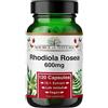 Source of Nature Estratto di Rhodiola Rosea 600 mg (10:1) - 120 capsule vegane - Radice di rosa (Radice d'oro) - Testato in laboratorio - Scorta per 4 mesi - Source of Nature