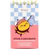 Mr. Wonderful Blocchetto di 900 Adesivi Trasparenti Stick and Decorate - Sticker Decorativi per Agenda e Quaderni