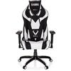 HJH Office 729264 PROMOTER II poltrona direzionale tessuto nero/bianco sedia da gaming per PC sedile sportivo con funzione basculante