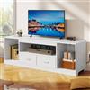 YITAHOME Mobile porta TV da 148 cm per TV fino a 65 pollici con 2 ante - 3 ripiani regolabili centro intrattenimento per soggiorno e camera da letto