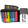 No Tastiera Digitale un 49 Pianoforte Roll- Flessibile con Altoparlante 2191