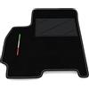 Somer Car Tappetino Auto SOLO LATO GUIDA 1pz compatibile con DR 4.0 2022-2026 | 1 tappeto su misura in moquette, bandiera Italia