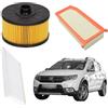Somer Car KIT 3 FILTRI TAGLIANDO COMPATIBILE CON DACIA SANDERO II 0.9 TCe 90
