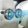 DAJASD Ventilatore Auto Doppia Testa Ventilatore 360° Ruotabile, Ventilatore Per Auto a Batteria,3 Velocità Portatile Ventilatore Da Auto, Ventilatore Auto Usb Per Sedile Posteriore,camion,SUV,camper