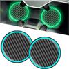 Adunsiaoto 2 Pezzi Sottobicchieri Portabicchieri per Auto, Sottobicchiere Universale Del Supporto Della Tazza Automobilistica, Sottobicchieri Antiscivolo Fosforescenti Accessori Auto(Unmarkiert)