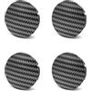 Ysbxitu 4 x 50 mm coprimozzo per coprimozzo compatibile con FIAT - coprimozzo auto mozzo ruota centrale tappo sostituzione su misura e copertina rigida - trama in fibra di carbonio nero per accessori
