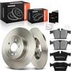 Frankberg 2x Dischi Freno + 4x Pastiglie dei Freni Posteriore 31471265 | Compatibile con Land Rover Range Rover Evoque L538; Diametro circa 317mm, Pieno, LR061385, LR090707, LR095295, LR110327