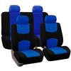 KizmiQ 9Pcs Auto Set coprisedili per Suzuki Jimny (FJ) 1. Gen 2007-2017 Poliestere Tessuto Lavabile Traspirante Coprisedile Adatto a Tutte Le Stagioni,A