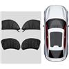 AAFEI Parasole Auto Finestrini Laterali per Subaru XV (2012-2025 2026),Calza Per Finestrino In Rete Elastica,Protezione Raggi Uv Per Bimbi,Alzacristalli Liberi,Rete Traspirante 4 Pezzi