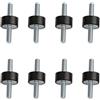 SHENGYULONG 8 Pezzi per Silent Bloc M6, Silent Bloc in Gomma, Supporti in Gomma Anti-vibrazione, Supporti M6 per Ammortizzatore, per Motori di Auto (M6*18 D20*H10)