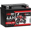 LANGZEIT Batterien LANGZEIT YTX4L-BS batteria moto 12V 4Ah 50314 CTX4L-BS senza manutenzione