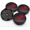 SANSHAOS 4 Pezzi Auto Coprimozzo per OZ Racing 60mm,Coprimozzo Del Centro di Rotella Dell'auto Impermeabile Antipolvere Accessori per Lo Styling Del Logo Dell'Auto,B
