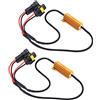 Eminchu Adattatore Resistore di Carico LED 50W 6Ω per Indicatori di Direzione Fendinebbia, Cancellatore di Errori per Fari Auto, Adatto per H11 880 881, 2 Pezzi in Metallo