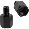 YIKAOMAI® Estensore per il montaggio dello specchietto - Viti per specchietto retrovisore per moto - Viti per estensore per specchietto retrovisore per moto, convertitore da M10 a M8