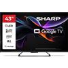 Sharp 43HR7265E TV 109,2 cm (43) 4K Ultra HD Wi-Fi Nero GARANZIA ITALIA