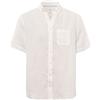 BRAX Style Dan U Linen Garment Dye Camicia Estiva da Uomo in Lino con Colletto Abbottonato, Bianco, M