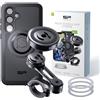 SP CONNECT Moto Bundle II AVM Xtreme | SPC+ | Supporto compatibile con Samsung S24 Ultra | Supporto per cellulare per moto | Accessorio
