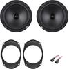 IPNOSIS Kit 2 Casse Anteriori o Posteriori AXTON ATX165S Per Jeep Renegade Con 2 Supporti E 2 Connettori
