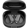 DUSONLAP AI Cuffie Traduzione, 3-in-1 Open Ear Bluetooth 5.4 Auricolari Traduzione, IPX7 Impermeabile,Nero carbone