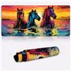 CHTXD Tappetino per mouse da gioco con cavalli, 60 x 35 x 0,3 cm, tappetino per mouse impermeabile