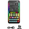 Epdpekc I9 Voce Effetti Audio Multipli Schede Audio dal Bluetooth Scheda Audio dal Portatile Ultrasottile Microfono Voce