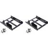 ISTOVO 2X Doppio Strato SSD Telaio in Metallo 2.5 A 3.5 Montaggio Interno Disco Rigido SSD per Computer Staffa Adattatore Convertitore Doppio Desktop