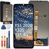 Yuxyiony Nuovo schermo di ricambio per VIVO Y51 2020 / Y33S / Y31 4G LCD Display Riparazione dello schermo e accessori di ricambio strumento