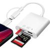 Flintronic Adattatore Scheda SD per Phone, Lettore di Schede SD, Lettore schede SD USB C SD Card Reader, Adattatore per Schede di Memoria per Schede SD/SDHC/SDXC/Micro SD
