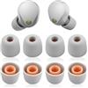 Miruchertter 4 paia di gommini di ricambio per auricolari, 1000 x M5, in silicone, compatibili con Sony WF-1000XM5, WF-1000XM4, in morbido silicone (grigio, S)