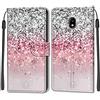 Feyten Cover per Samsung Galaxy J5 2017/J530 - Portafoglio a Libro con Supporto, Slot per Schede, Magnetica - Flip Protettiva in PU Pelle (Bling)