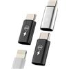 HOYULLI 65 W Adattatore USB C Maschio a Lightning Femmina(3 Pack) Tipo C Rapido Caricatore Connettore per iPhone 16 15 Adattatore per Apple per iPad Cavo Convertitore Accessori Compatibile con Samsung S25 S24