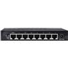 Vikye Switch in Fibra Gigabit Ethernet a 8 Porte, Switch POE di Rete a Rilevamento Automatico, Splitter Ethernet Desktop, RJ45 10/100/1000 Mbps (Norma europea 100-240V)