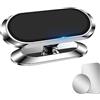 AXFEE Porta Cellulare Auto, 360° di Rotazione Supporto Auto Smartphone | Porta Cellulare Auto Magnetico Universale, per l'uso su Cruscotti, Adatto a Tutti Smartphone- Argento