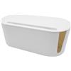Vidoxdu Scatola per la gestione dei cavi, scatola organizer per cavi in ABS, antipolvere, per nascondere e nascondere i cavi elettrici, 31 x 13,5 x 12,5 cm