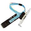 chenyang Oculink SFF-8612 a PCI-E 4.0 NVME M.2 M-Key Host cavo adattatore con staffa slot 8/12 cm per scheda grafica esterna e SSD