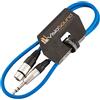 VisioSound Cavo XLR Femmina a Jack TRS Stereo 6.35mm / Segnale bilanciato/Cavo Patch Audio 1m Blu