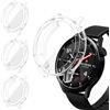 iVoler 3 Pezzi Clear Cover con Pellicola Protettiva per Xiaomi Watch S5 46mm, Copertura Completa Custodia Anti-Graffio Ultra Sottile Morbida TPU Case, Trasparente