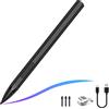 SSS·GRGB Penna stilo per Microsoft Surface Pro9/8/X/7/6/5/4/3 Surface Go 3/2/1 Surface 3/Laptop/Studio/Book 4/3/2/1 con 4096 Tilt Pressure Palm Rejection, attacco magnetico, ricaricabile, nero