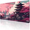 Tilt Tappetino Mouse XXL 100x50 cm | Antiscivolo Sottomano Scrivania | Impermeabile Tappetino Mouse Gaming | Accessori Scrivania Ufficio e PC | Tappetino Scrivania Grande (Sakura Sanctuary)
