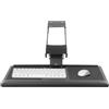 SAUADY Supporto per tastiera e mouse per scrivania, altezza regolabile 360°, rotazione e inclinazione, portata 25 kg, per posizione di lavoro ergonomica, ufficio, casa, ufficio, casa, ufficio, 65 x 25 cm