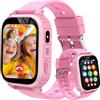 pmstuy Smartwatch Bambini 4G con GPS e Videochiamata HD, Orologio Telefono con SOS, Localizzazione in Tempo Reale, Modalità Scuola, Impermeabile IP68, Giochi, Sveglia - Regalo per Bambino Bambina